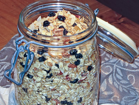 Recipe for Blueberry Ginger Granola from TableFare