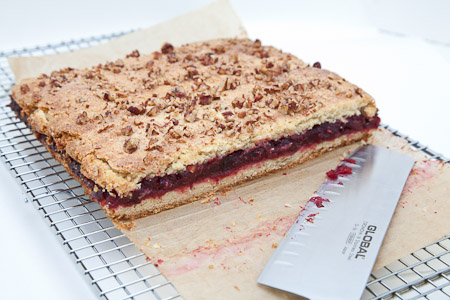 Cranberry Shortbread Cake