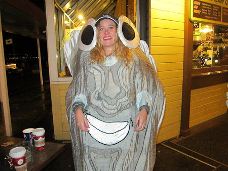 Salty Seattle in oyster costume