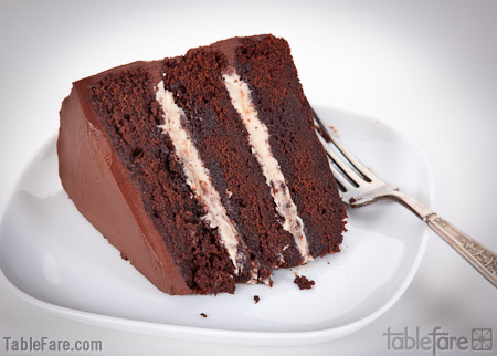 Chocolate Cake with Rum Chestnut Cream