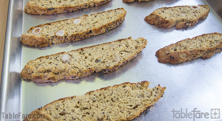 Sweet Mustard & Hazelnut Biscotti