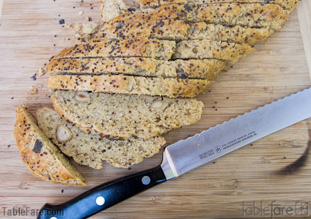 Sweet Mustard & Hazelnut Biscotti